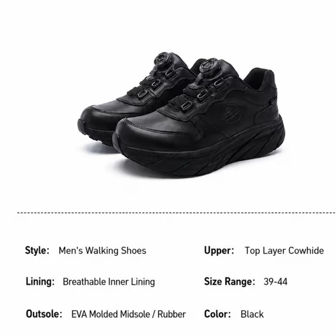 SUOYUE Autumn/Winter Breathable Waterproof Black Low-Top Outdoor Hiking & Commuter Shoes (Men) 25513BLACK